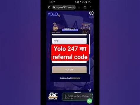 referral code for yolo 247|Yolo 247 Betting Exchange .